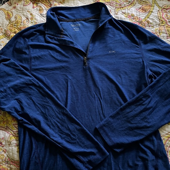 Men’s Calvin Klein Performance 1/4 Zip Jacket - Picture 1 of 3